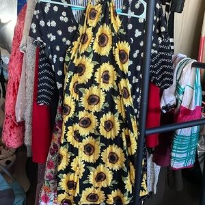 Halter Sunflower Dress